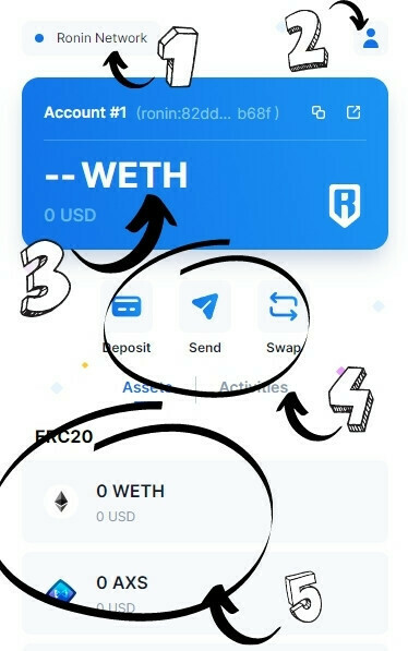 Interface Ronin Wallet