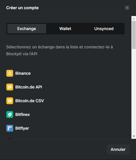 Ajouter un compte Ajouter un compte
