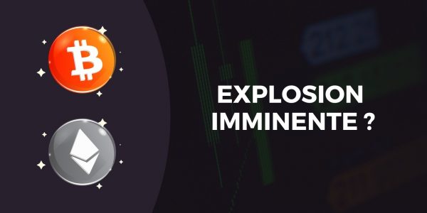 Le Bitcoin (BTC) et l’Ether (ETH) sur leurs supports – Explosion imminente des cours ?