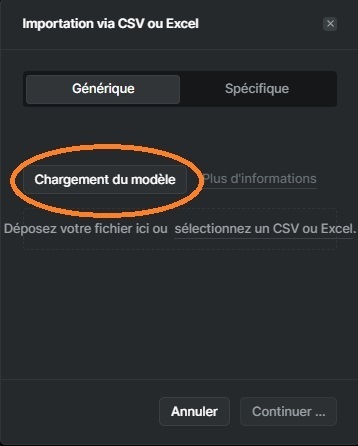 Importer CSV Importer CSV