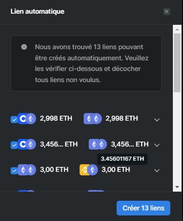 Liens automatiques Liens automatiques