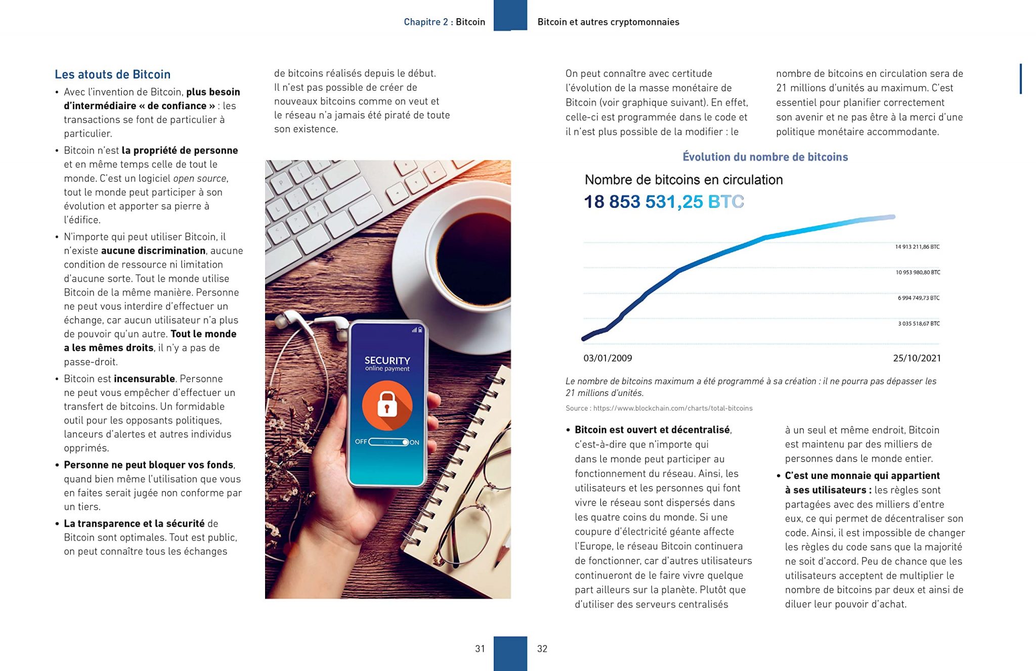 Deux pages de notre livre sur les cryptomonnaies Deux pages de notre livre sur les cryptomonnaies