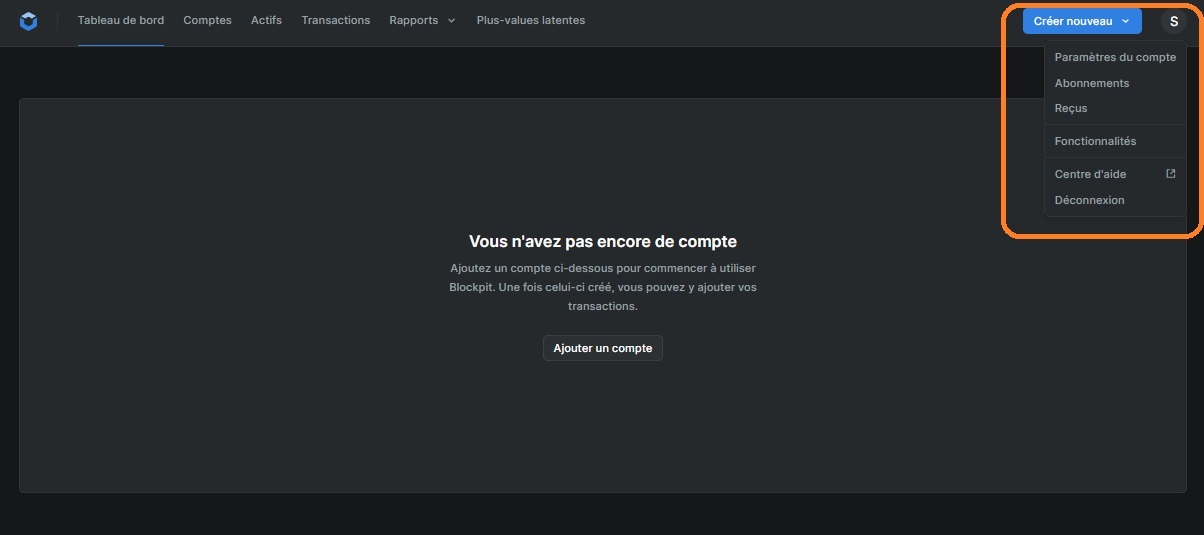 Menu principal Menu principal