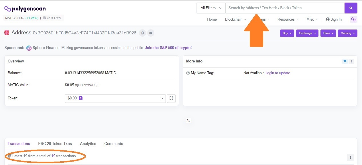 Polygonscan Polygonscan