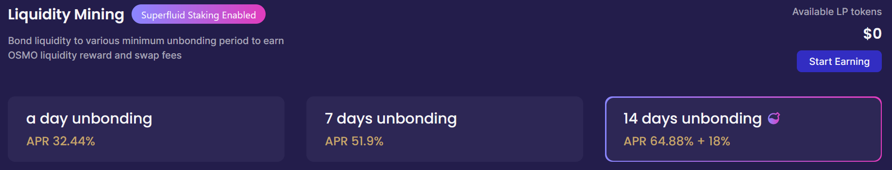 Superfluid Staking Osmosis