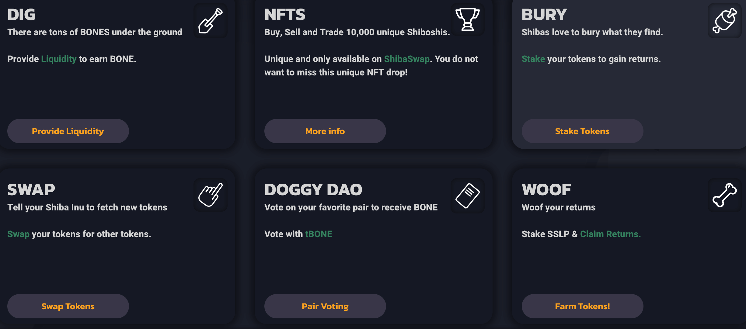 Aperçu de ShibaSwap Aperçu de ShibaSwap