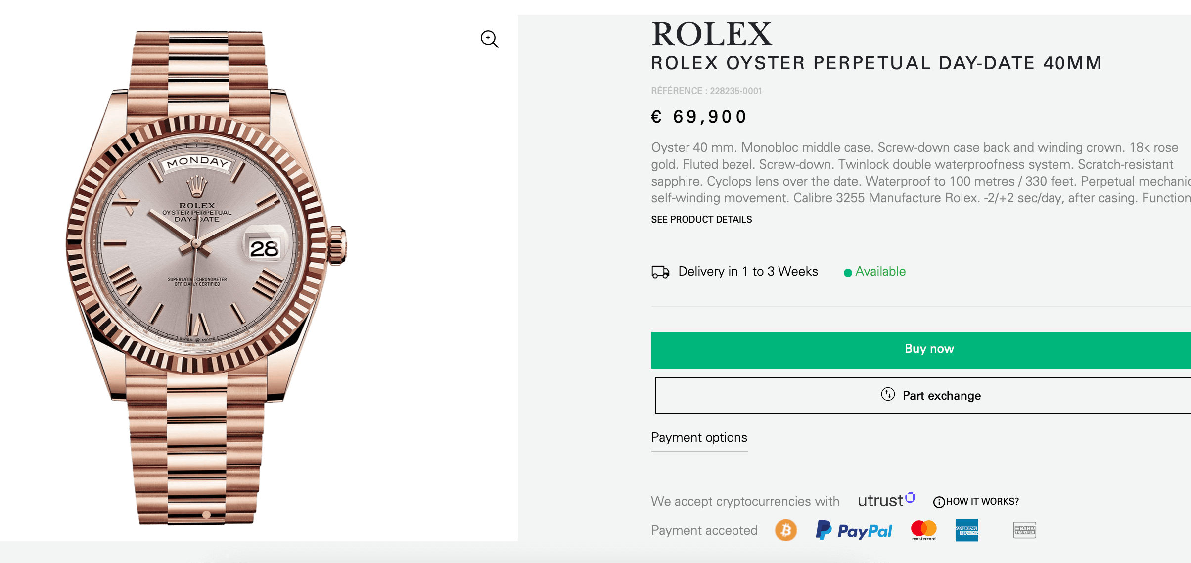 Aperçu de l'intégration du paiement en Bitcoin sur Watches World Aperçu de l'intégration du paiement en Bitcoin sur Watches World