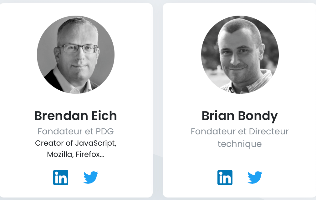 Aperçu des fondateurs de Brave Software Aperçu des fondateurs de Brave Software