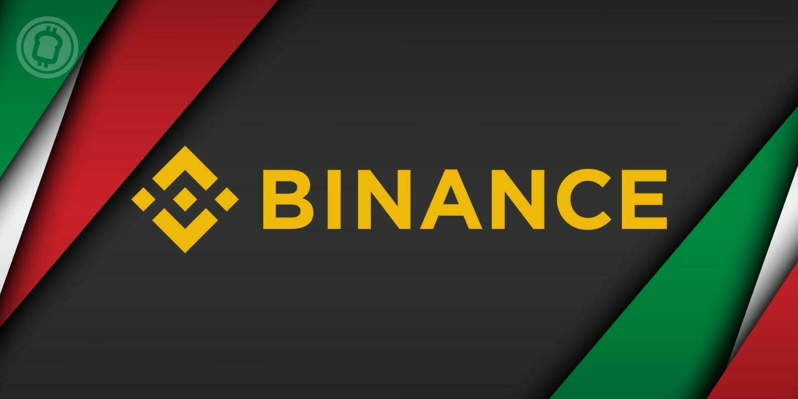 Italie : Binance obtient sa licence de fournisseur de services de cryptomonnaies