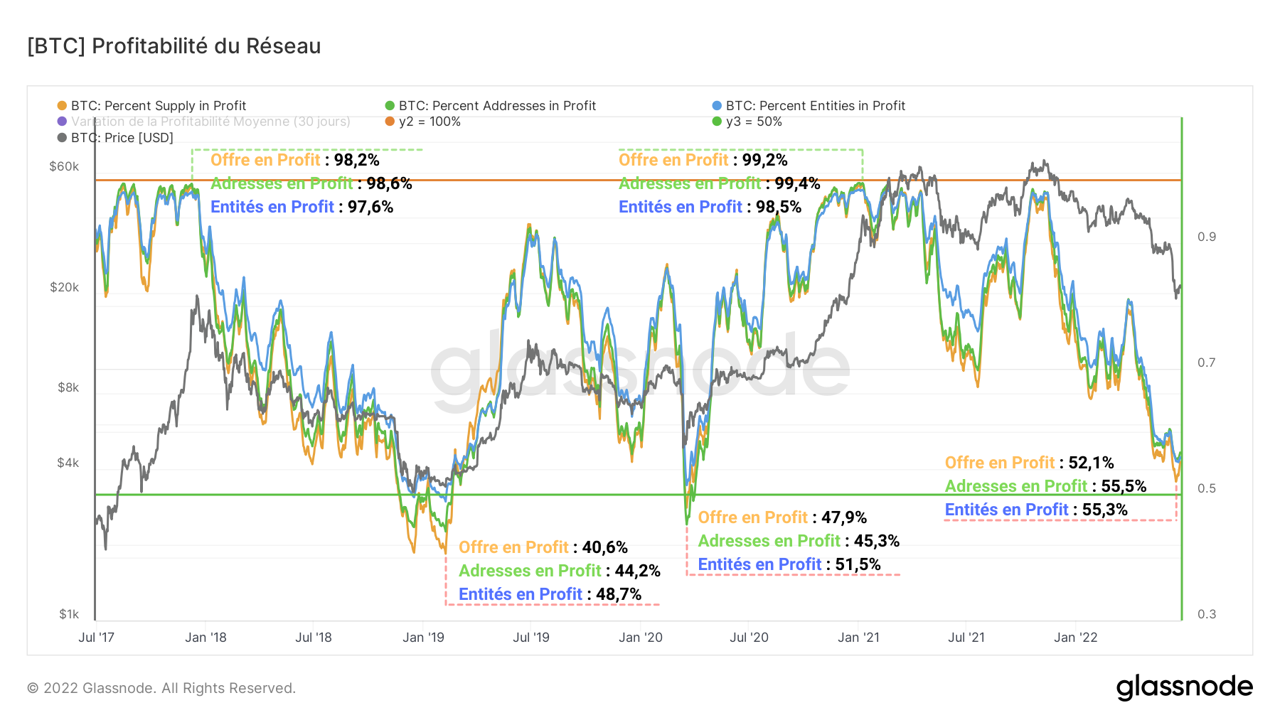BTC Rentabilité Réseau 280622