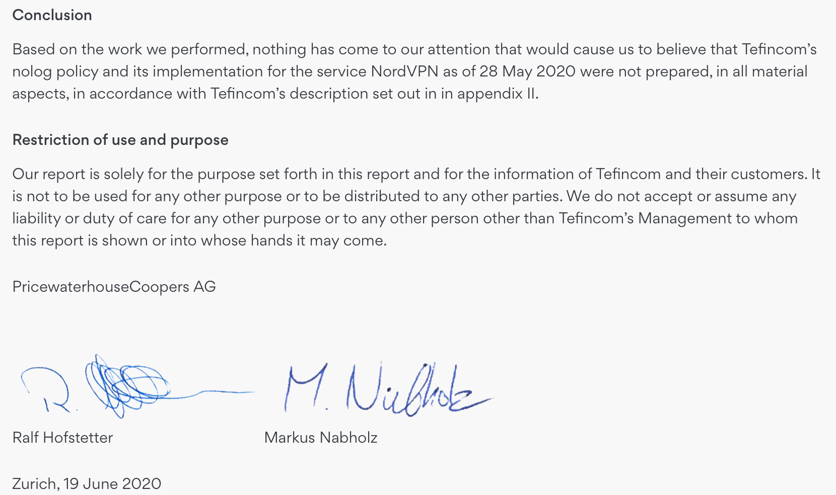 Aperçu du rapport de 2020 effectué par PwC sur la non conservation des données de NordVPN Aperçu du rapport de 2020 effectué par PwC sur la non conservation des données de NordVPN