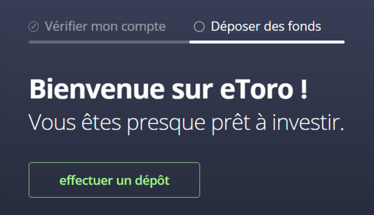 eToro Dépôt