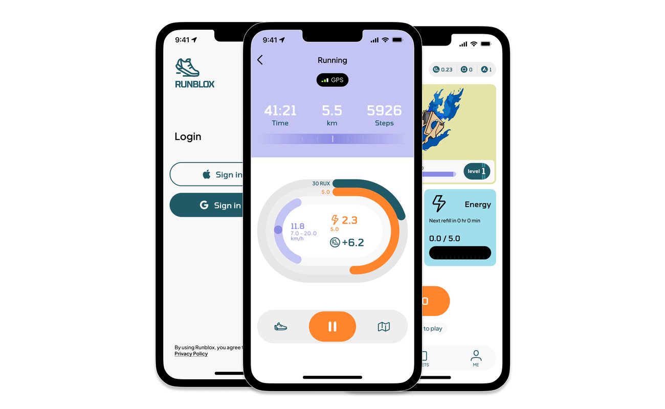 Application mobile Runblox