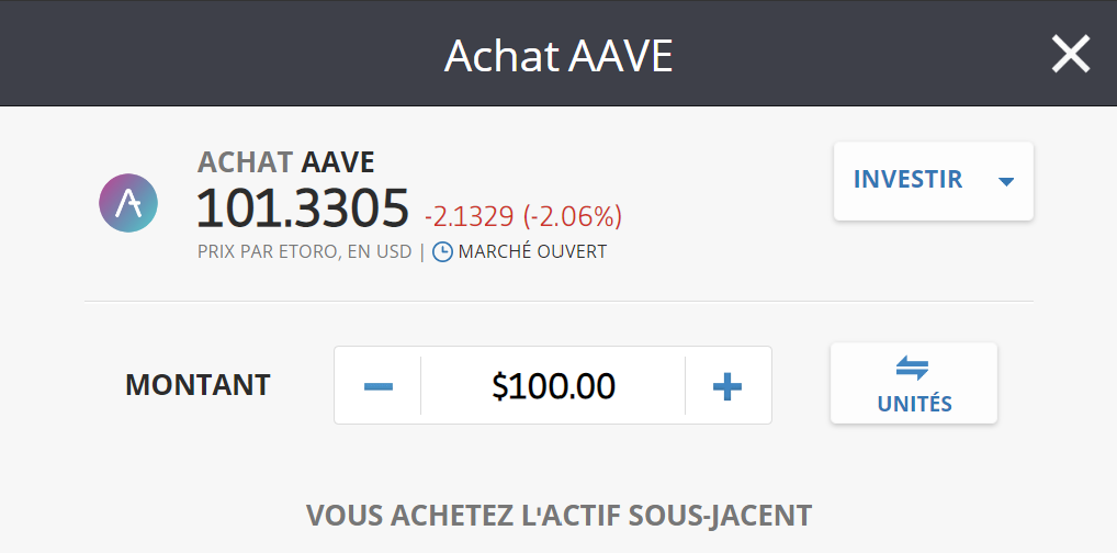 eToro Aave