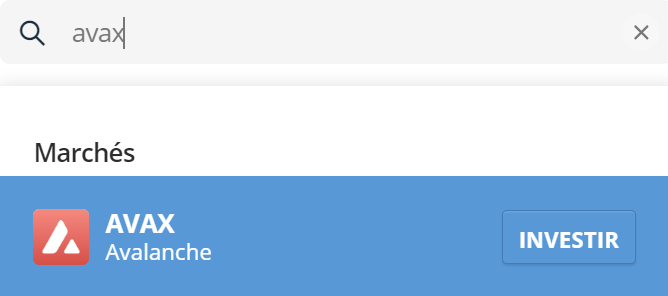 eToro AVAX Avalanche