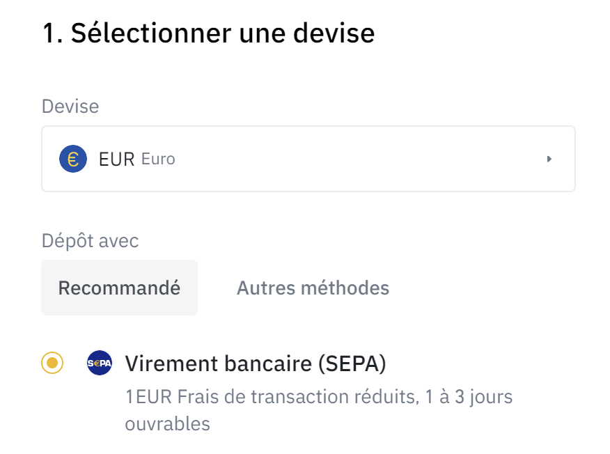 Acheter BNB Binance Virement