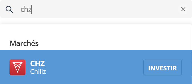 Acheter Chiliz CHZ