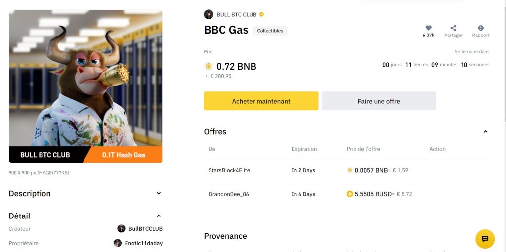 Acheter NFT Binance Acheter NFT Binance