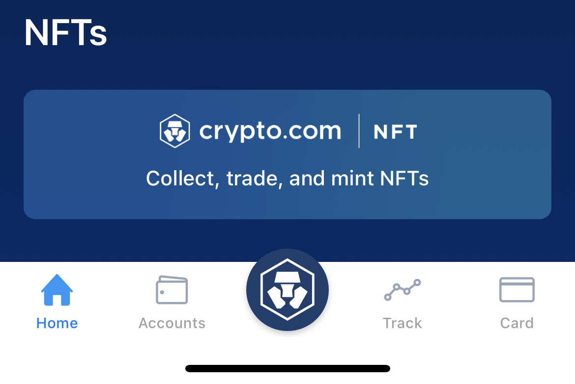 bouton NFT crypto.com