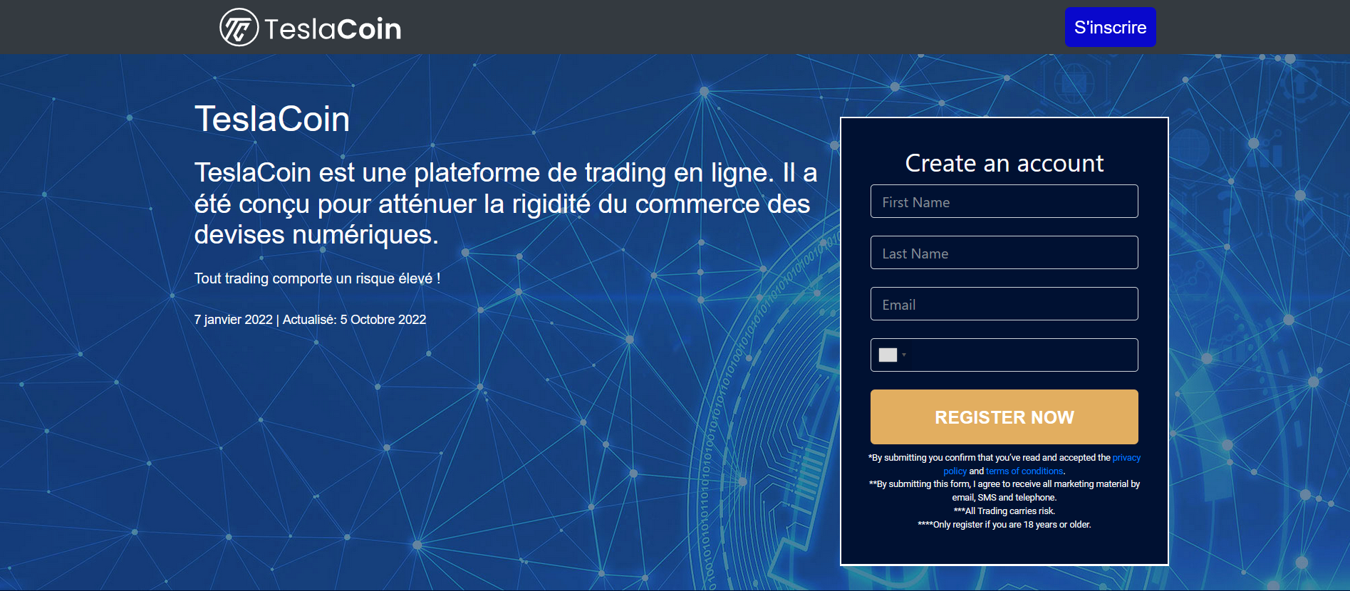 Tesla Coin présentation avis