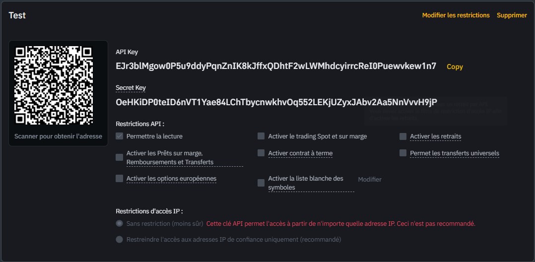 API Binance API Binance