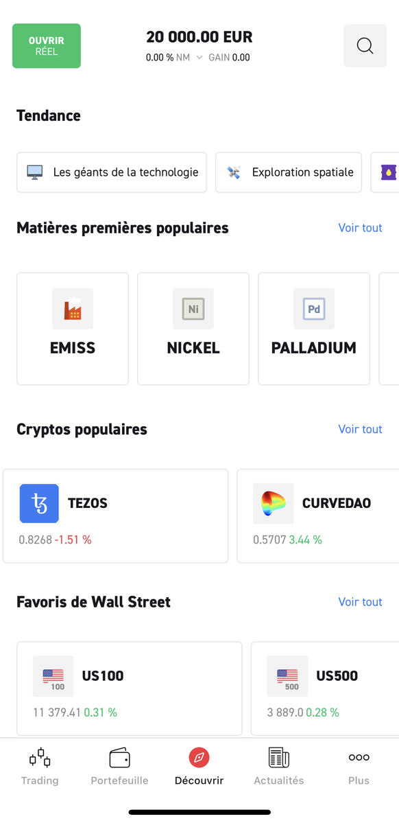 Interface XTB Mobile