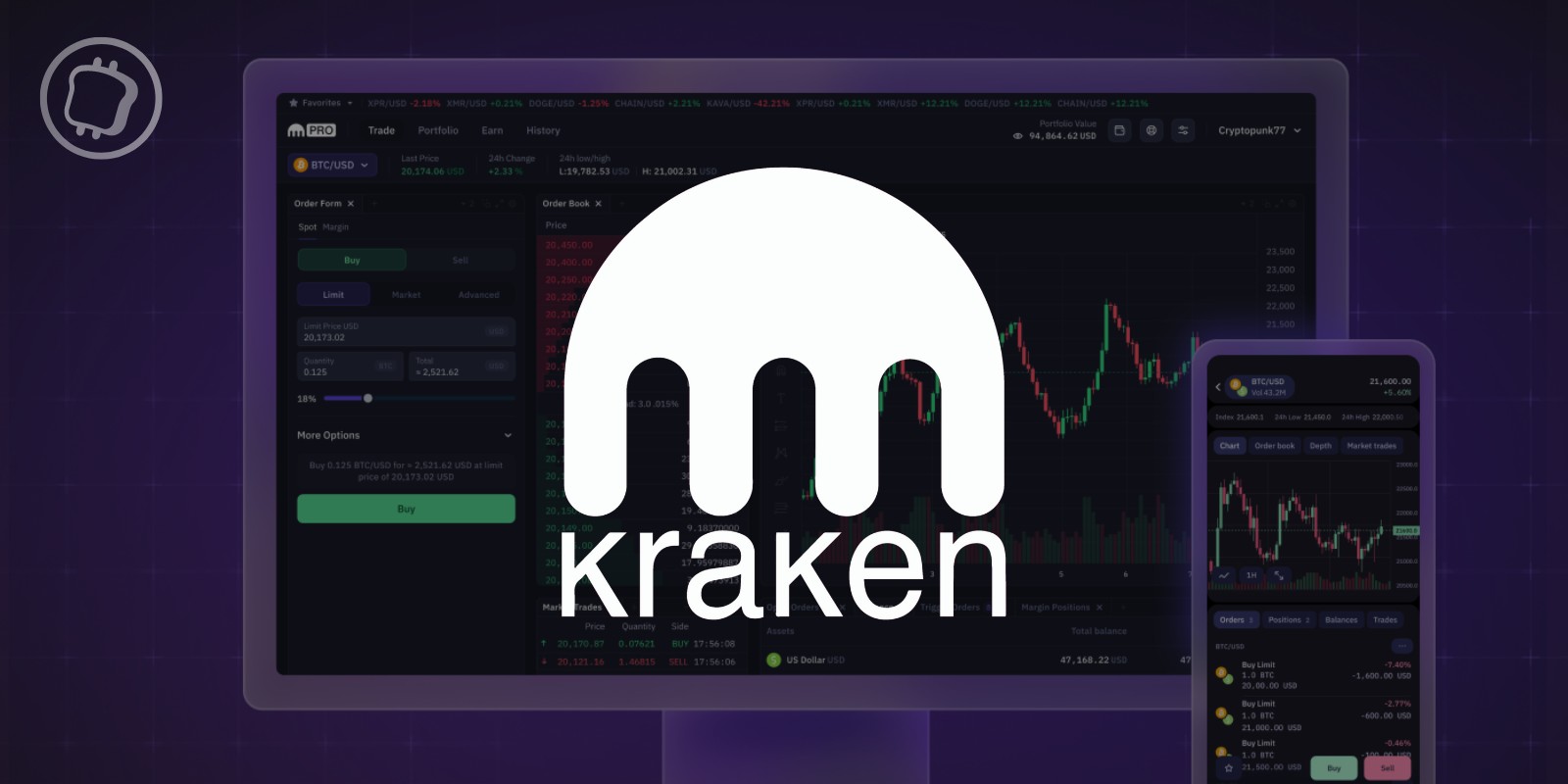 Kraken déploie « Kraken Pro », son outil de trading de cryptomonnaies avancé