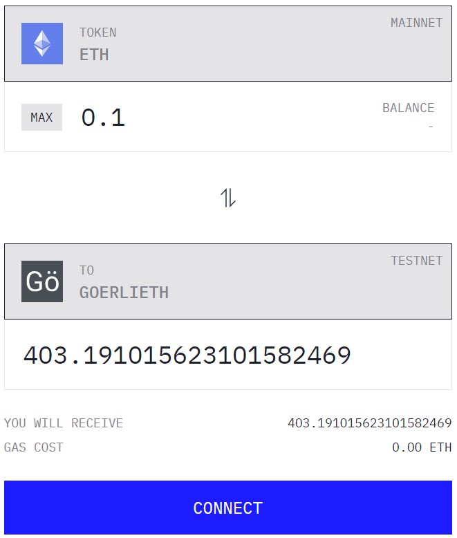 Bridge Testnet Goerli Bridge Testnet Goerli