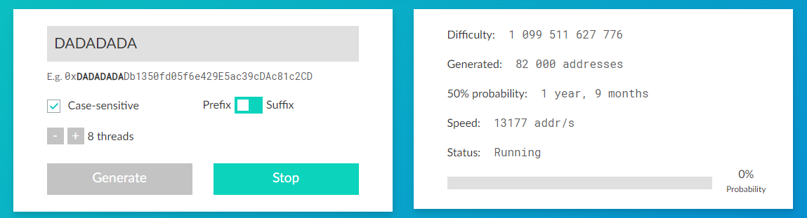 Vanity Address Ethereum