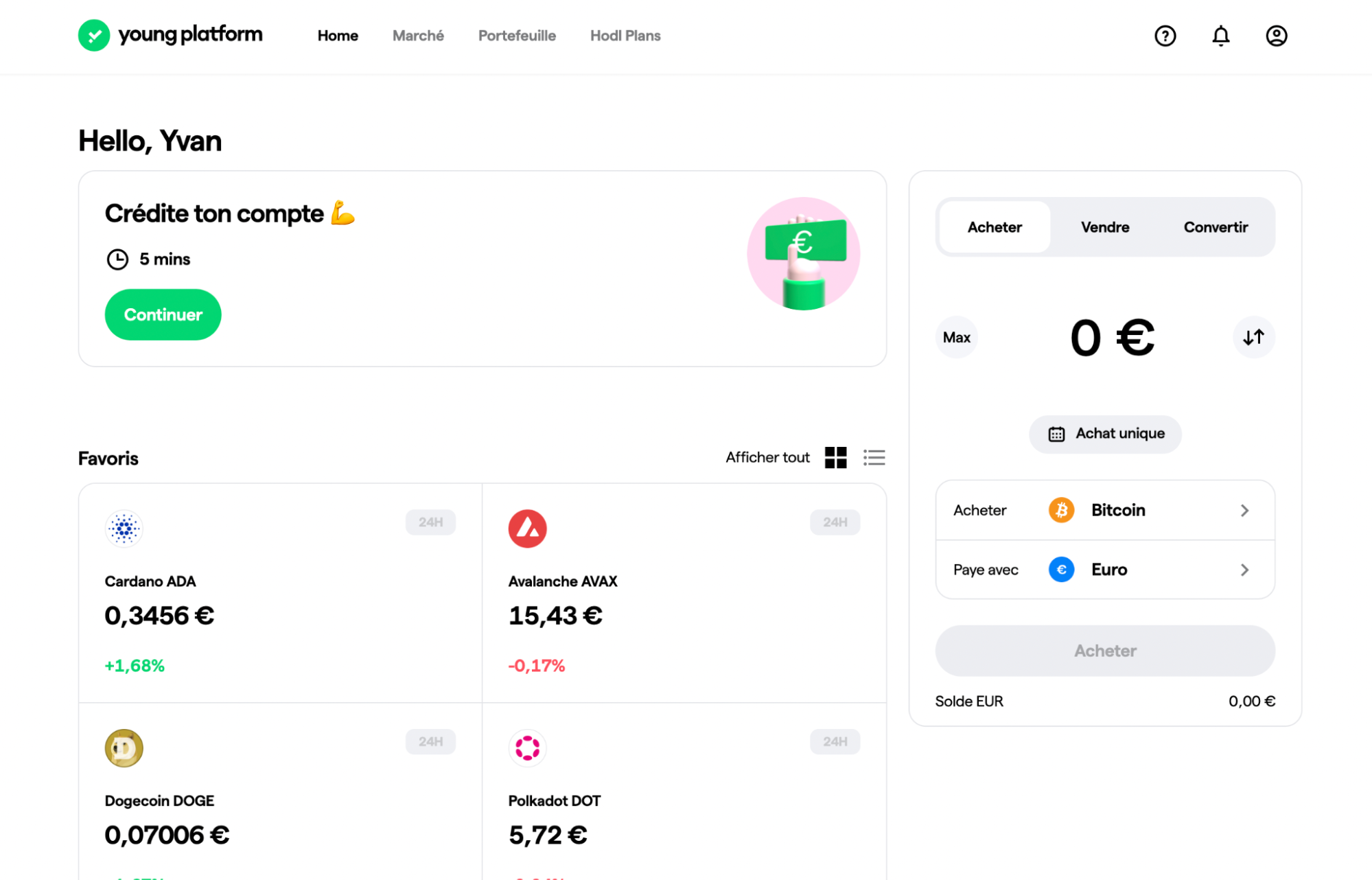 Accueil Young Platform Accueil Young Platform