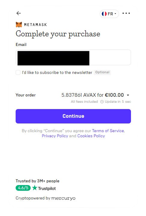 Mercuryo MetaMask Mercuryo MetaMask