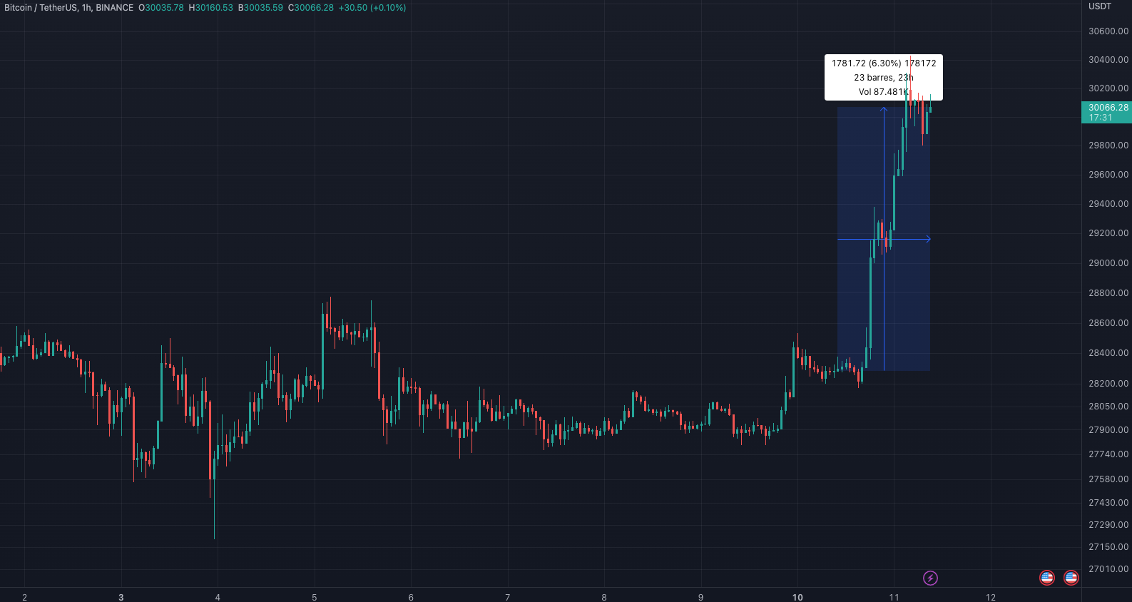 btc hausse 30 000 dollars