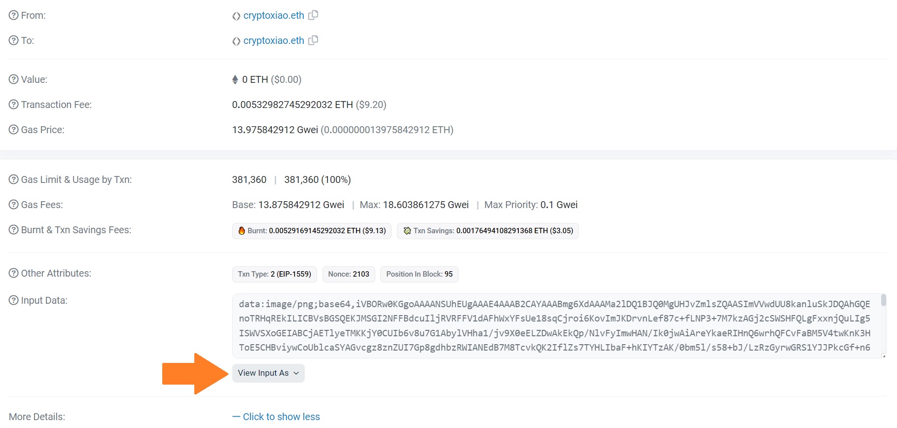 Exemple d'une inscription sur Ethereum Exemple d'une inscription sur Ethereum