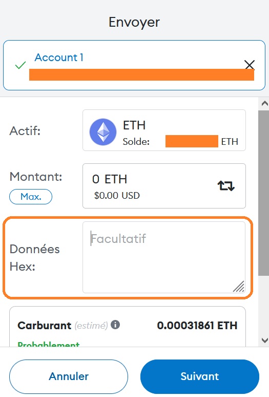 Transférer une Ethscription Transférer une Ethscription