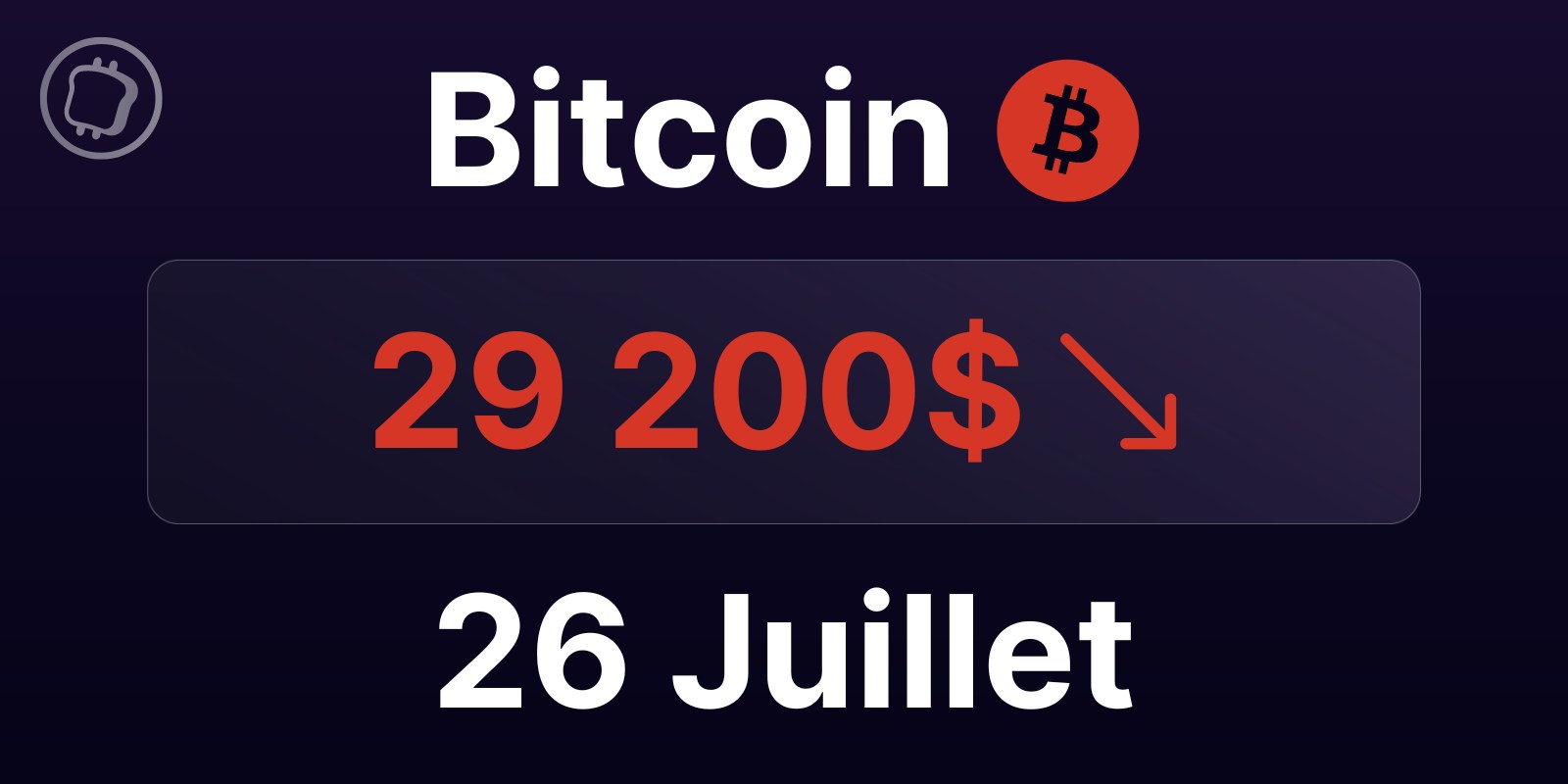 Gros mouvement à venir pour le BTC ? Bitcoin à 29 200 $, analyse du 26 juillet 2023