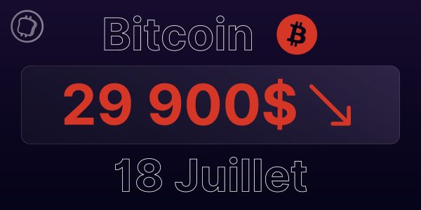 Bitcoin à 29 900 $ le 18 juillet 2023 – Le BTC en route pour les 28 300 $ ?