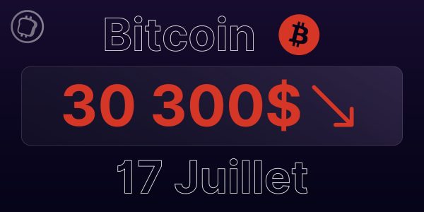 Bitcoin à 30 300 $ le 17 juillet 2023 – Enfin un vrai mouvement imminent pour le BTC ?