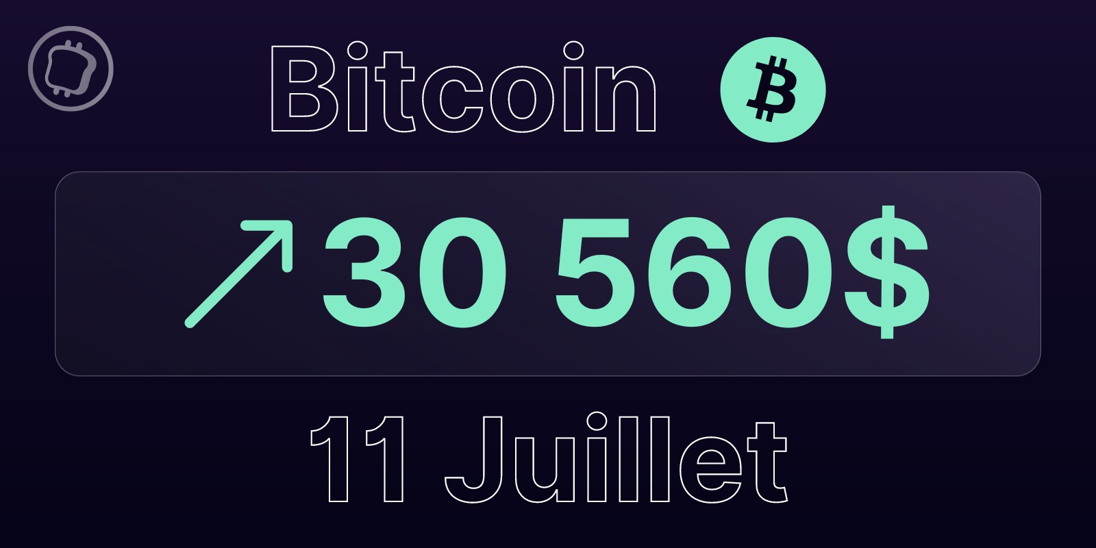 Bitcoin à 30 560 $ le 11 juillet 2023 – Le BTC rebondit mais reste sous résistances à la veille de l'IPC