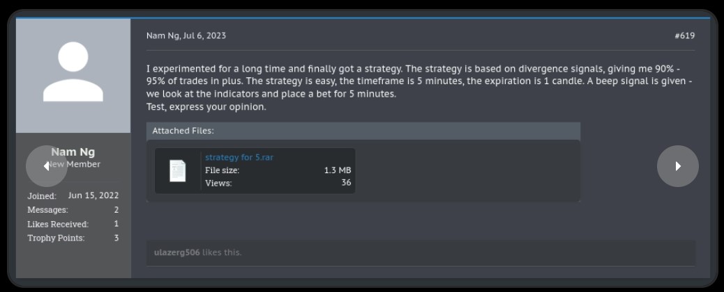 Exemple d'archive corrompue sur un forum de trading Exemple d'archive corrompue sur un forum de trading