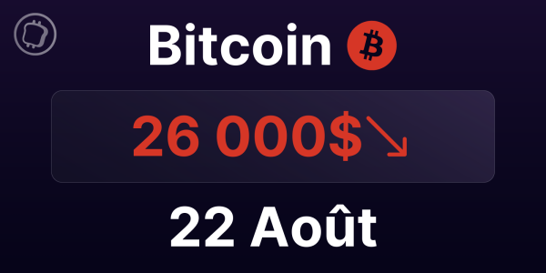 Malgré sa dynamique baissière, le Bitcoin peut-il tenir les 25 000 $ ? Analyse du BTC le 22 août 2023