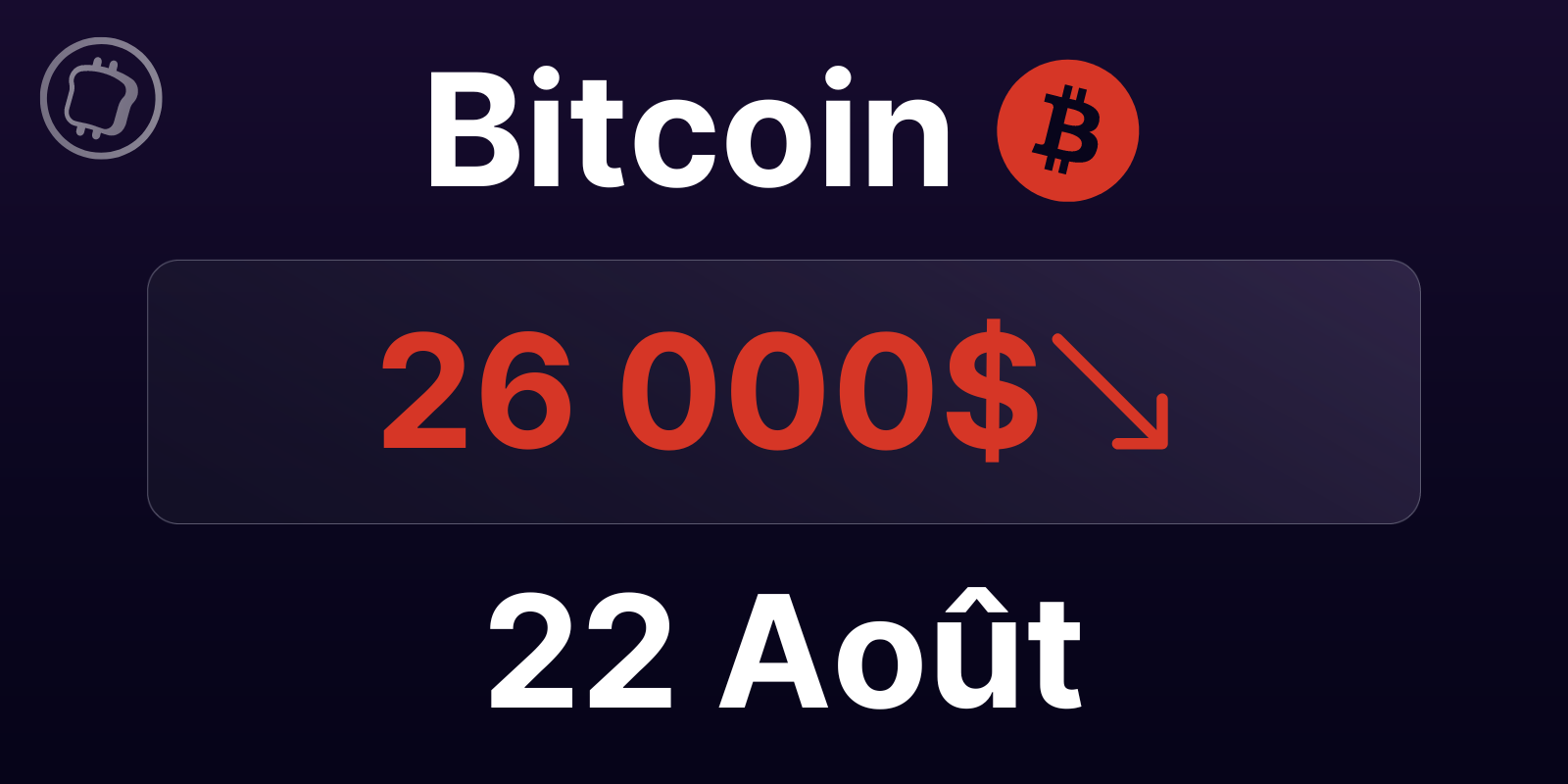 Malgré sa dynamique baissière, le Bitcoin peut-il tenir les 25 000 $ ? Analyse du BTC le 22 août 2023
