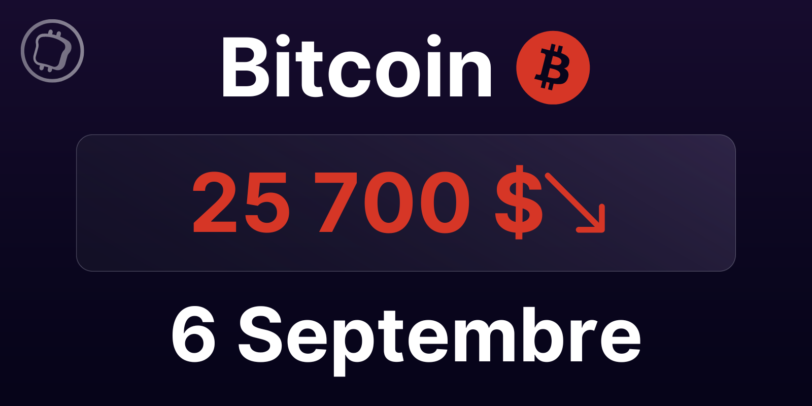 Le Bitcoin sur le point de repasser sous les 25 000 $ ? Analyse du BTC le 6 septembre 2023