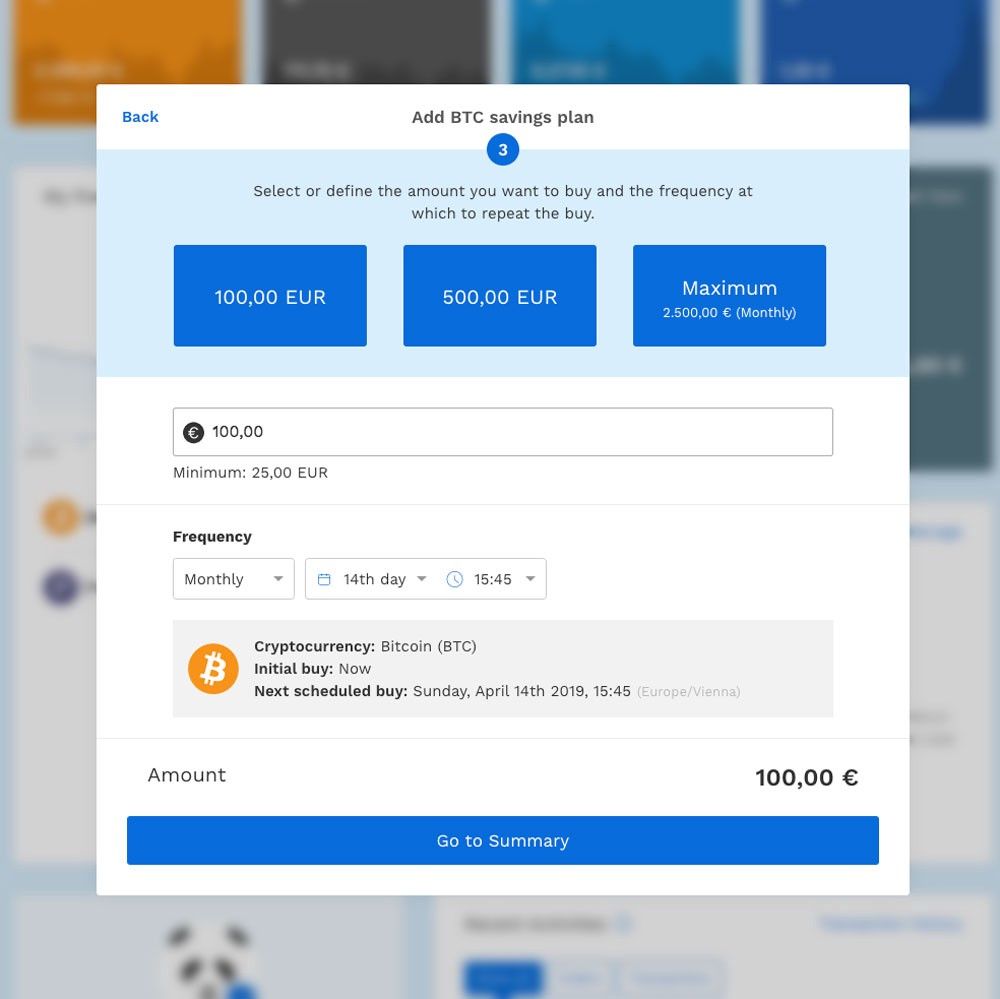 Programmer un DCA Bitcoin avec Bitpanda Savings Programmer un DCA Bitcoin avec Bitpanda Savings
