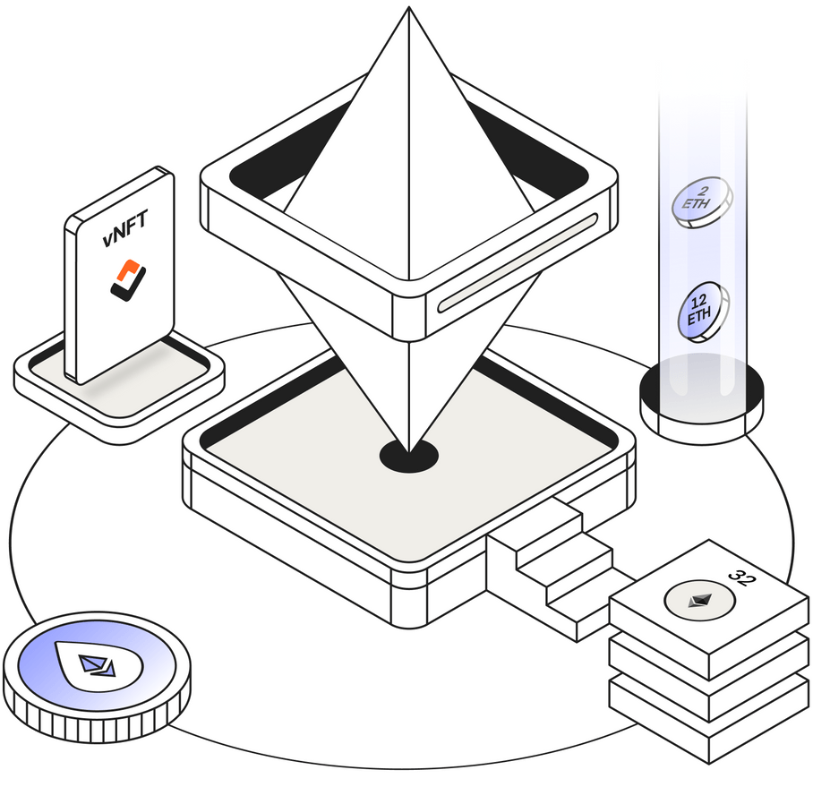 Illustration staking ETH Kiln Illustration staking ETH Kiln