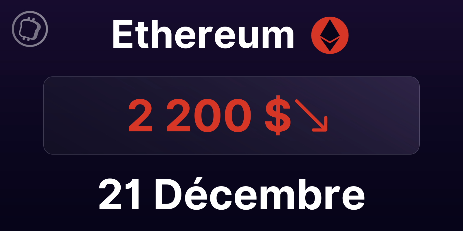 L'Ethereum sur le point de repartir au-dessus des 2 500 $ ? Analyse ETH du 21 décembre 2023