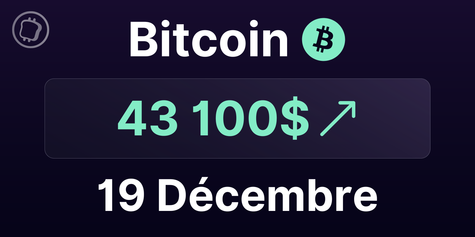Après son rebond hier, le Bitcoin bientôt de retour à 45 000 $ ? - Analyse du BTC le 19 décembre 2023