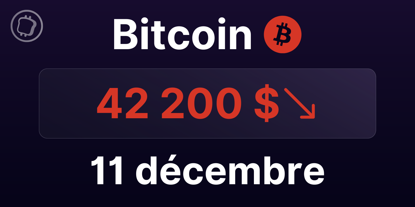 En correction, le Bitcoin bientôt de retour sous les 40 000 $ ? Analyse du BTC le 11 décembre 2023
