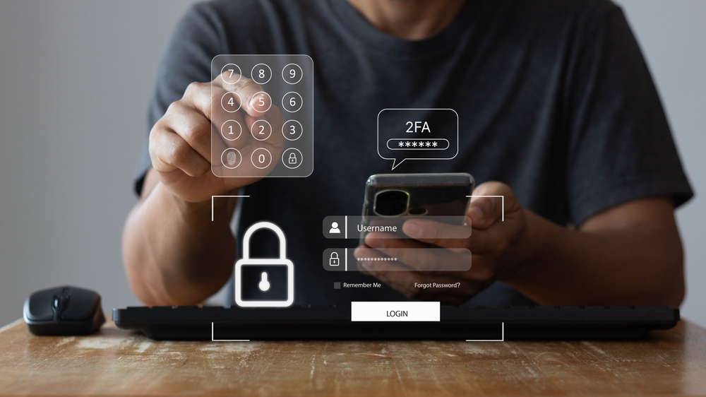 Illustration de la mise en place d'un 2FA Illustration de la mise en place d'un 2FA