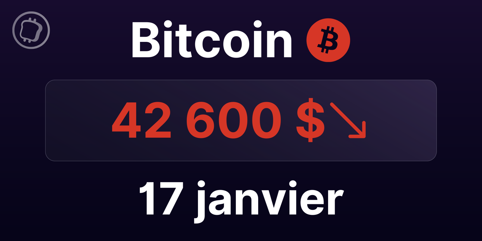 Malgré la correction en cours, le Bitcoin peut-il regagner sa résistance majeure ? Analyse du BTC du 17 janvier 2024