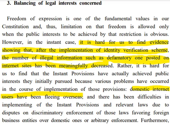 Législation Corée du Sud